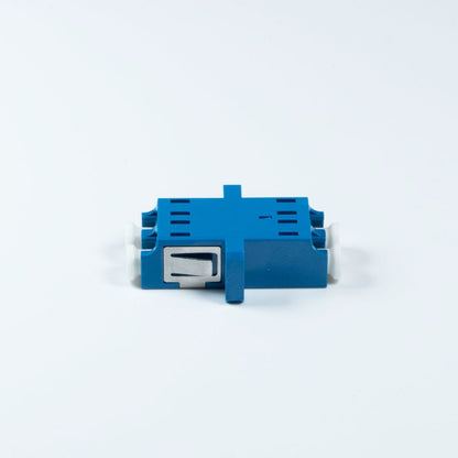 100pcs Fiber Adapter Coupler Connector LC PC Single Mode Duplex Optic Fiber FLange Connector